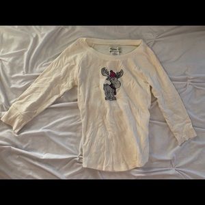 Abercrombie kids Christmas pajama shirt